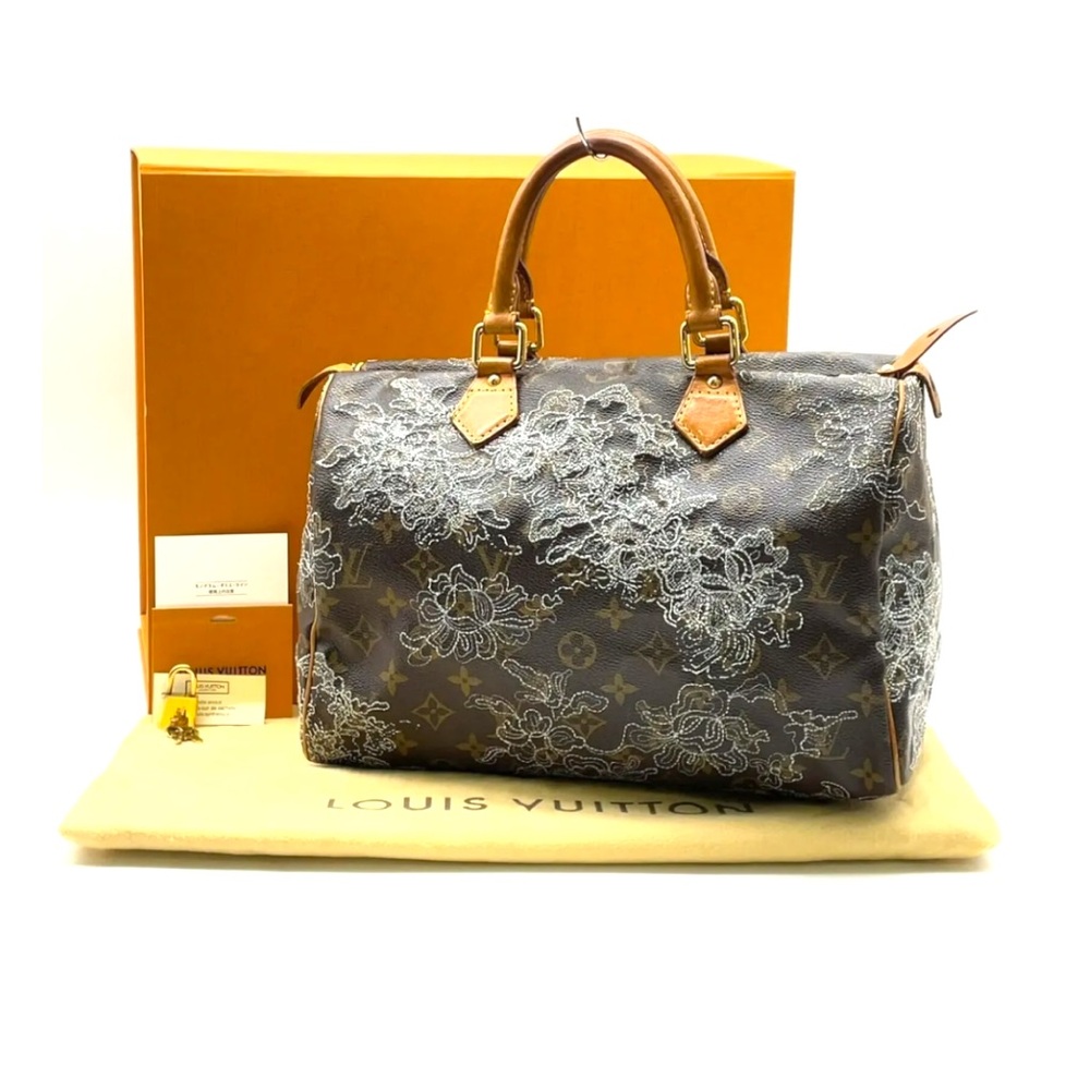 Louis Vuitton Dentelle Speedy 30 | w Original Box Dust Bag and Lock & Key